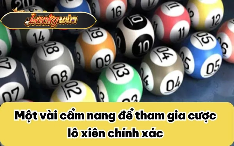 Một vài cẩm nang để tham gia cược lô xiên chính xác